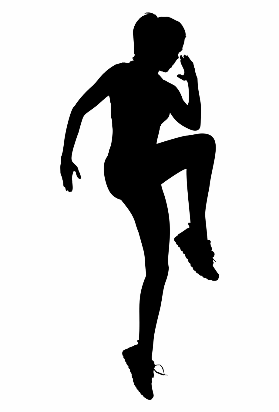 Exercising Female Fitness Exercise Silhouette Png