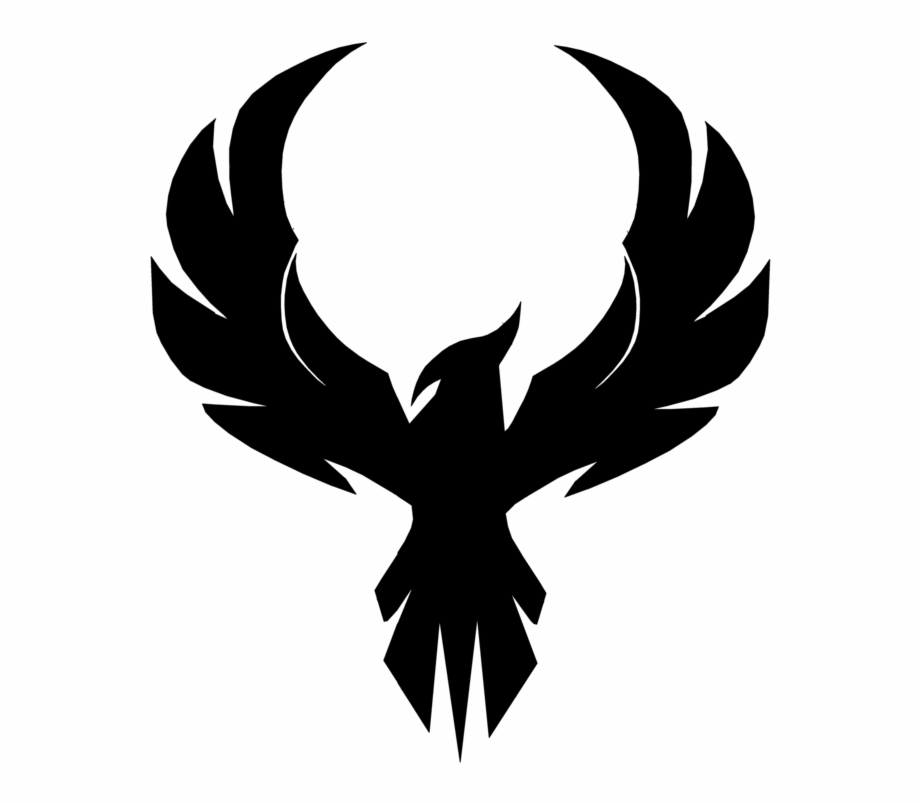 Pheonix Project Black And White Phoenix Bird Logo