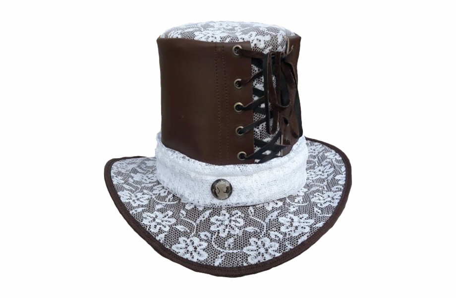 Steampunk Top Hat With Lace