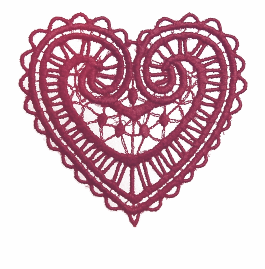 heart lace vector
