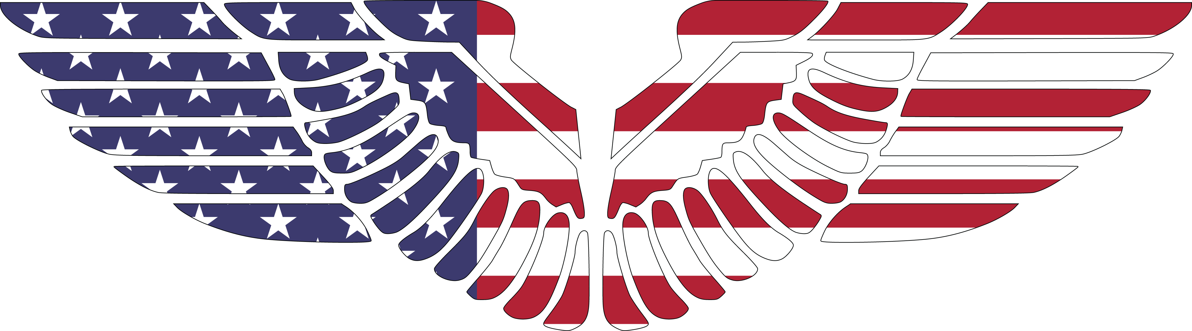 Free Clipart Of Eagle Wings In American Flag