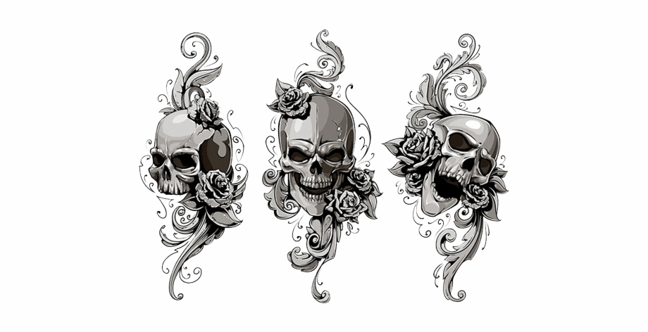 Tribal Skull Tattoos PNG Vector Images with Transparent background -  TransparentPNG