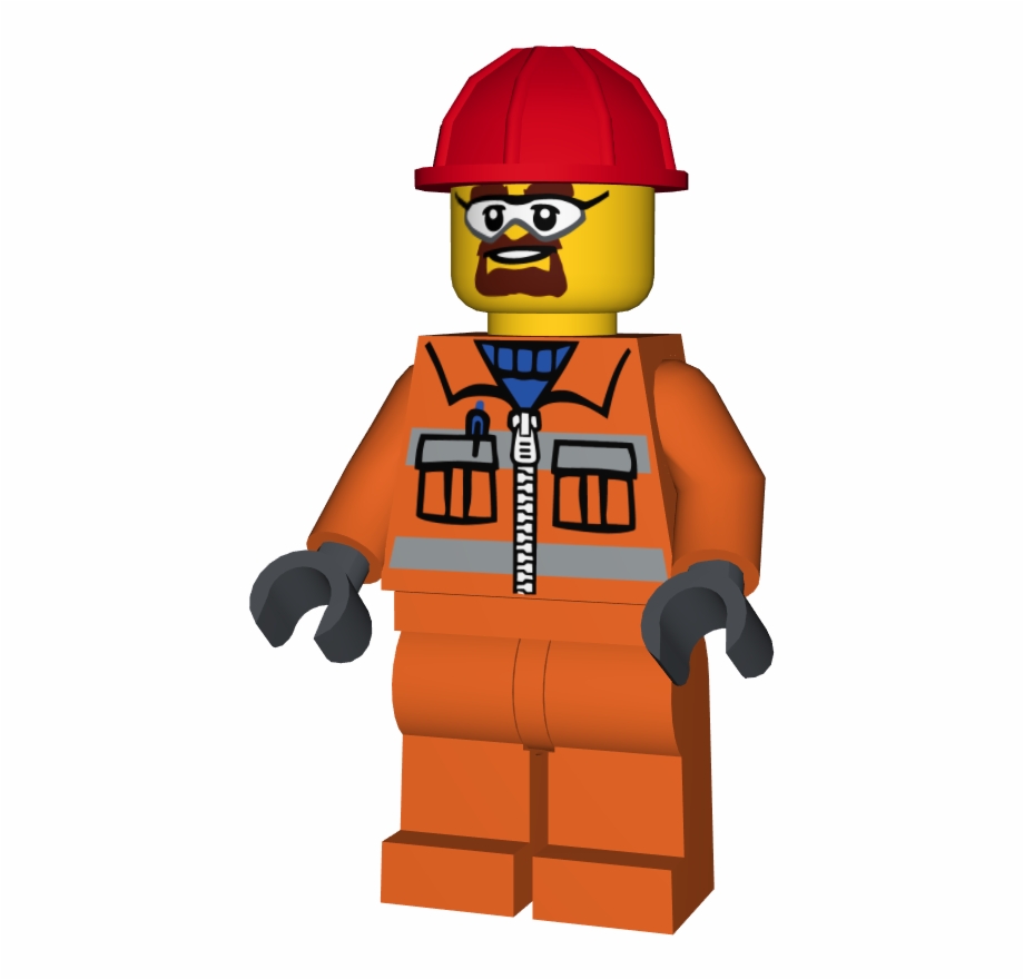 Lego Minifigure Cty0483 Construction Worker Lego Workers