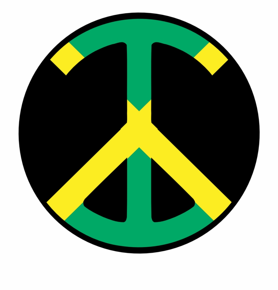 Jamaica Peace Symbol Flag 4 Flagartist Jamaican Flag