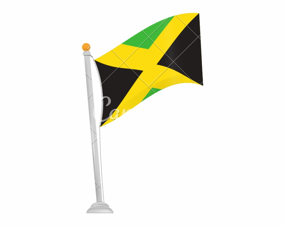 Jamaican Drawing Flag Flag