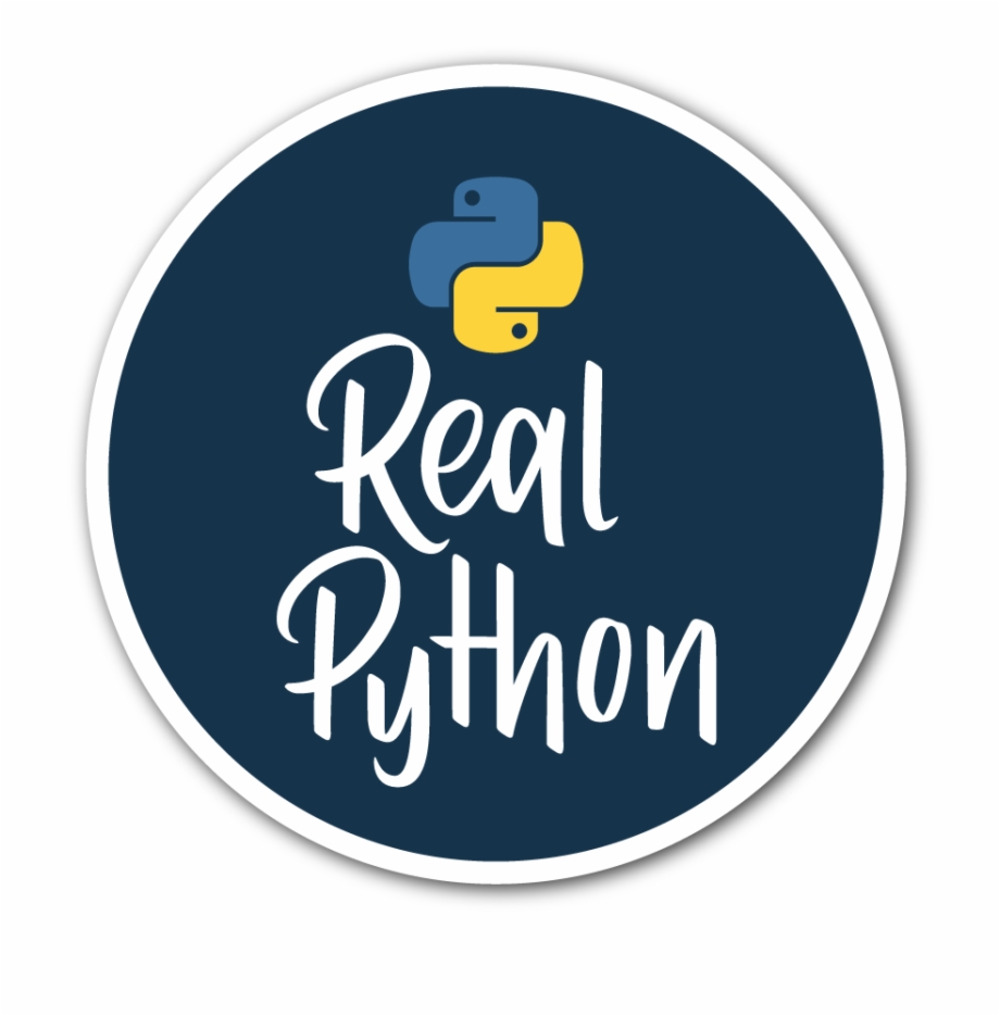 Real Python Sticker Label