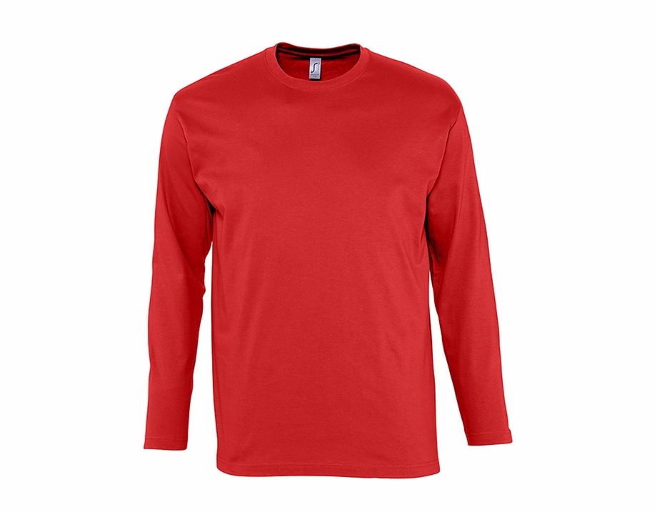 Plain Long Sleeve T Shirt Plain Red Long