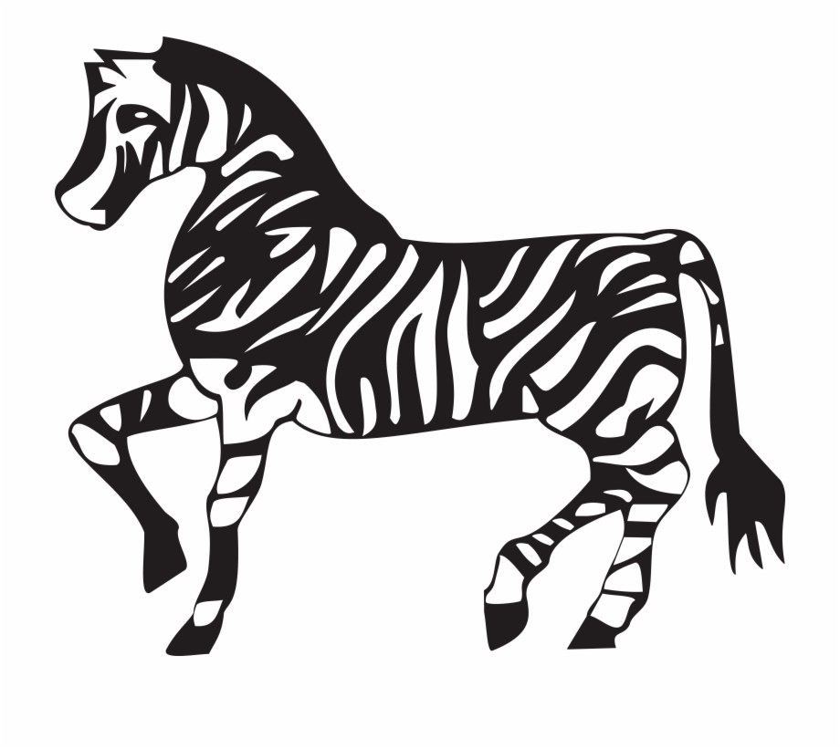 Free Clipart Of A Black And White Walking