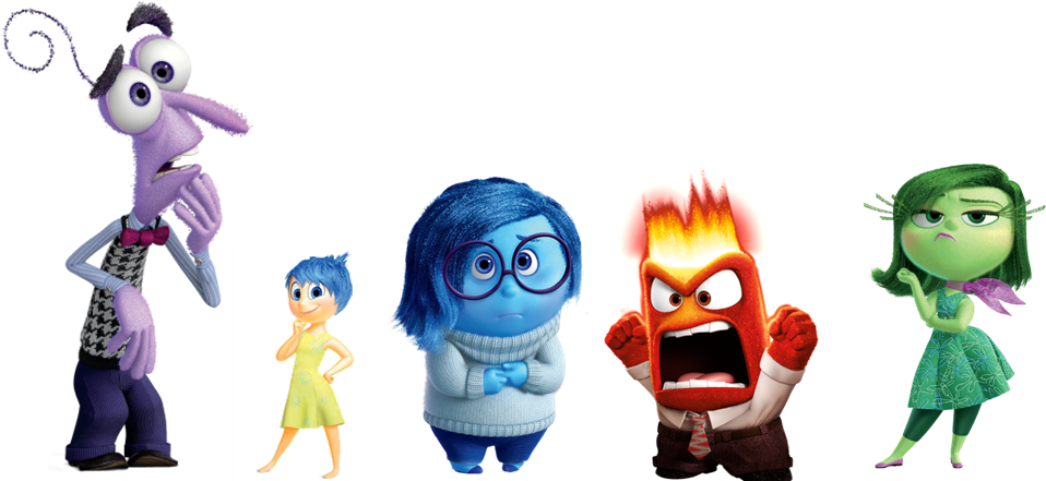 Inside Out Group Individuals Warped Inside Out Character
