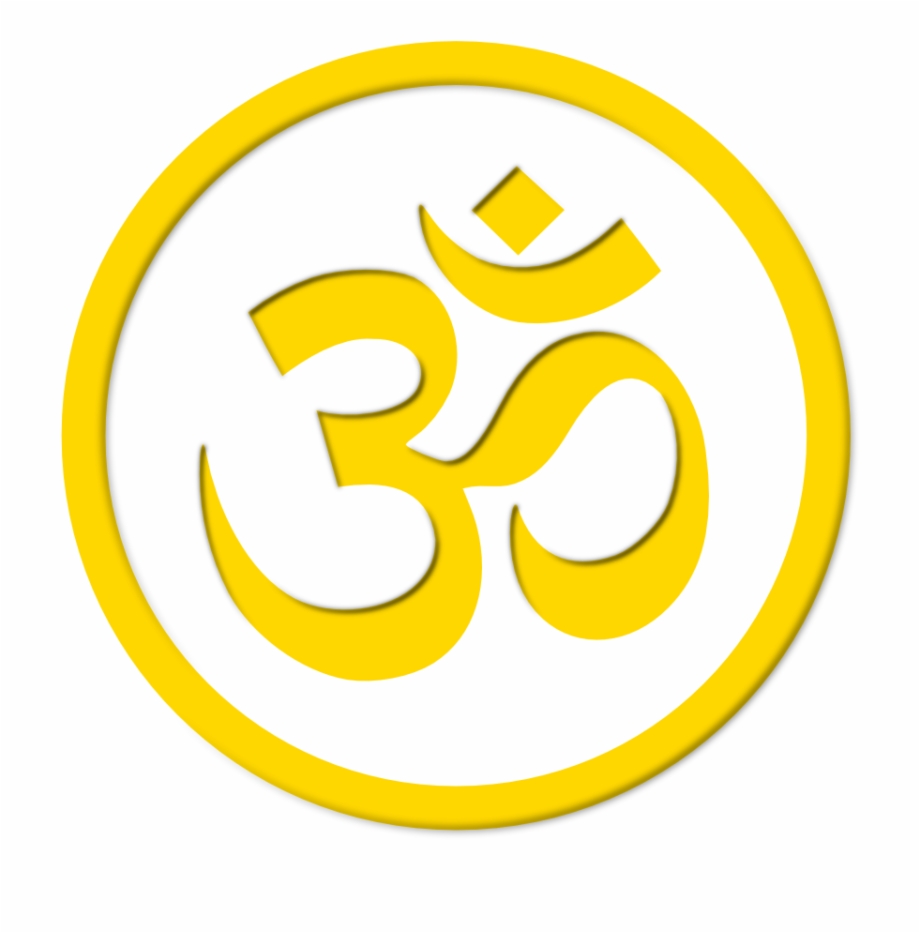 Aum Om Simbolo Symbol Yoga Namaste Peace Gold