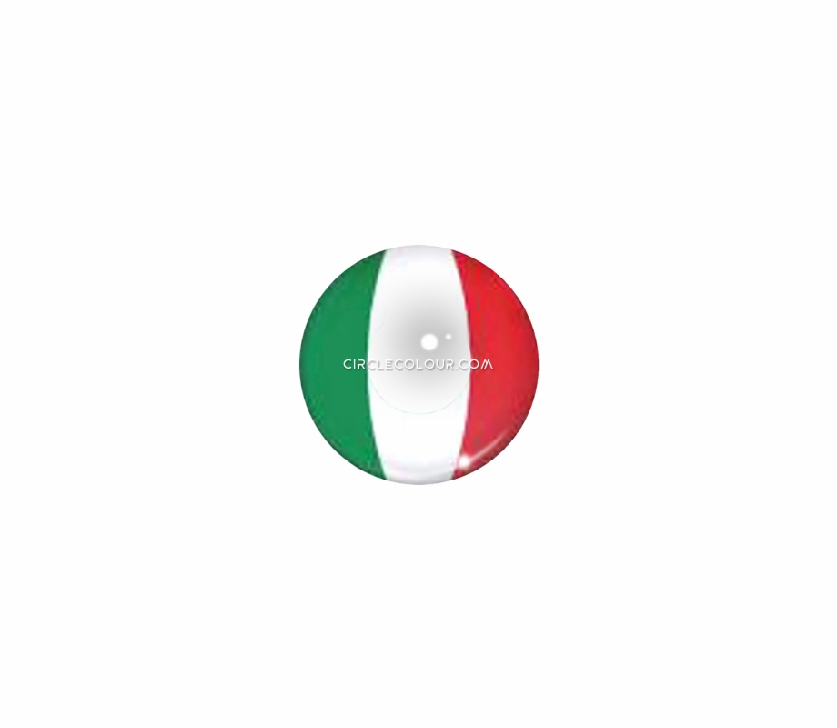 Italian Flag Colored Contact Lenses Mi0923 Futsal
