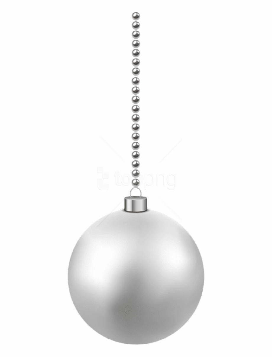Free Png White Christmas Hanging Ball Png Xmas