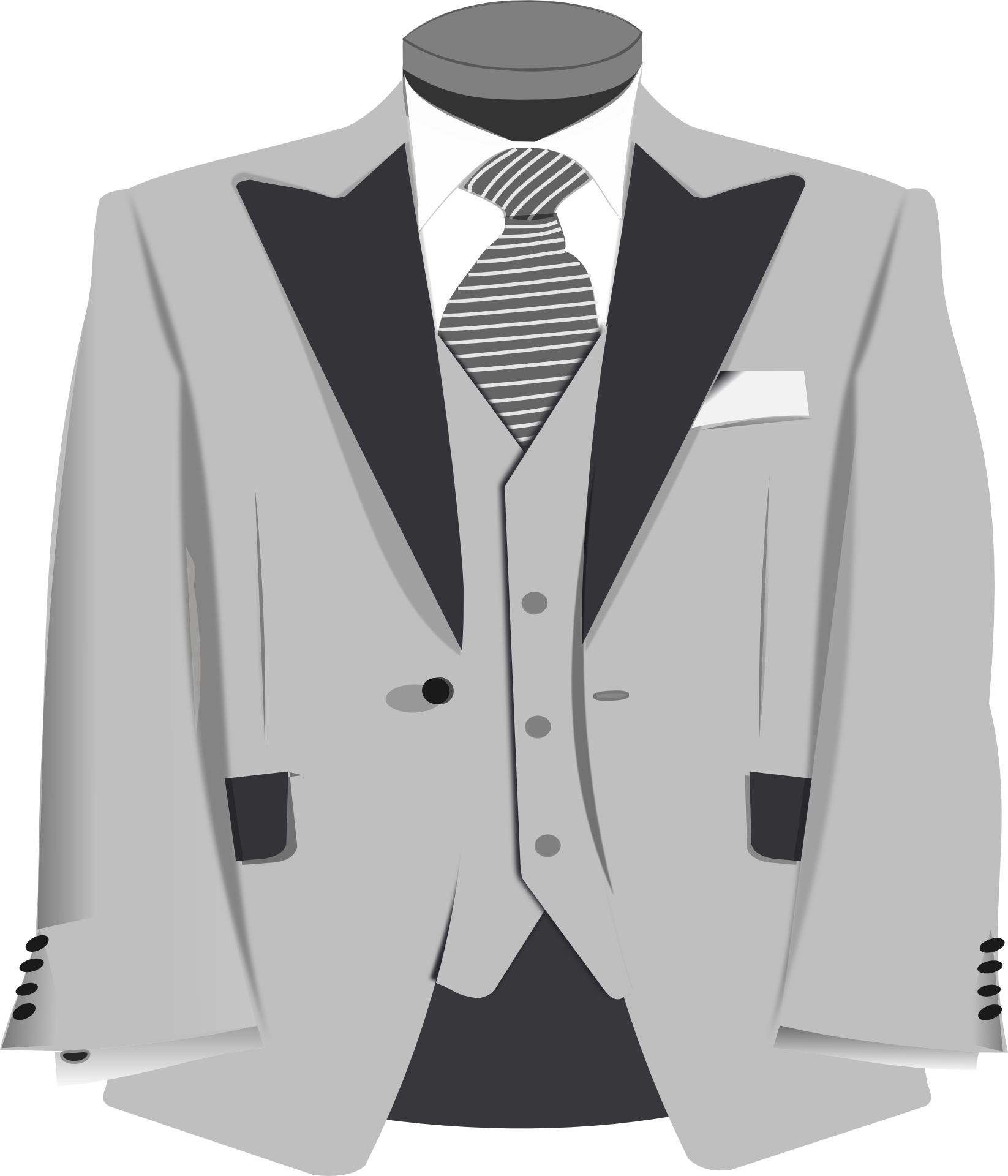 Blazer Clipart Formal Coat Grey Suit Clipart