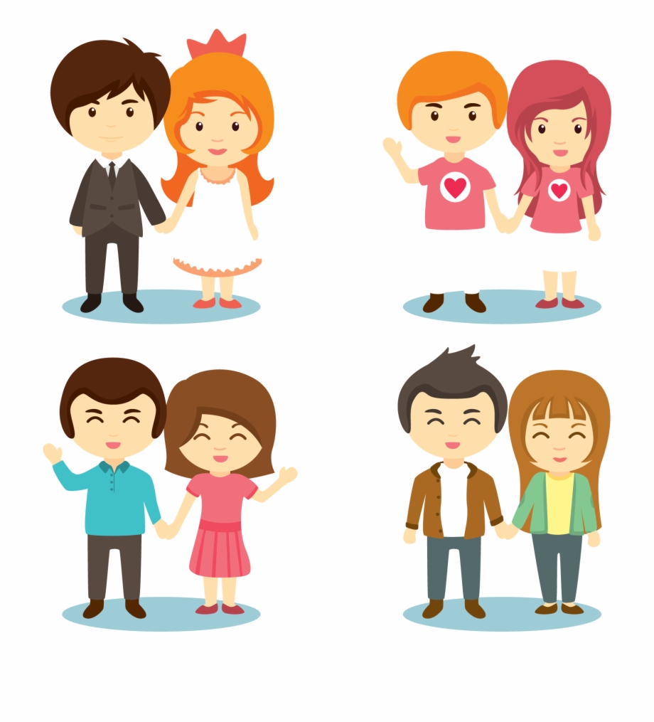Couple Cartoon Clipart Png Hd