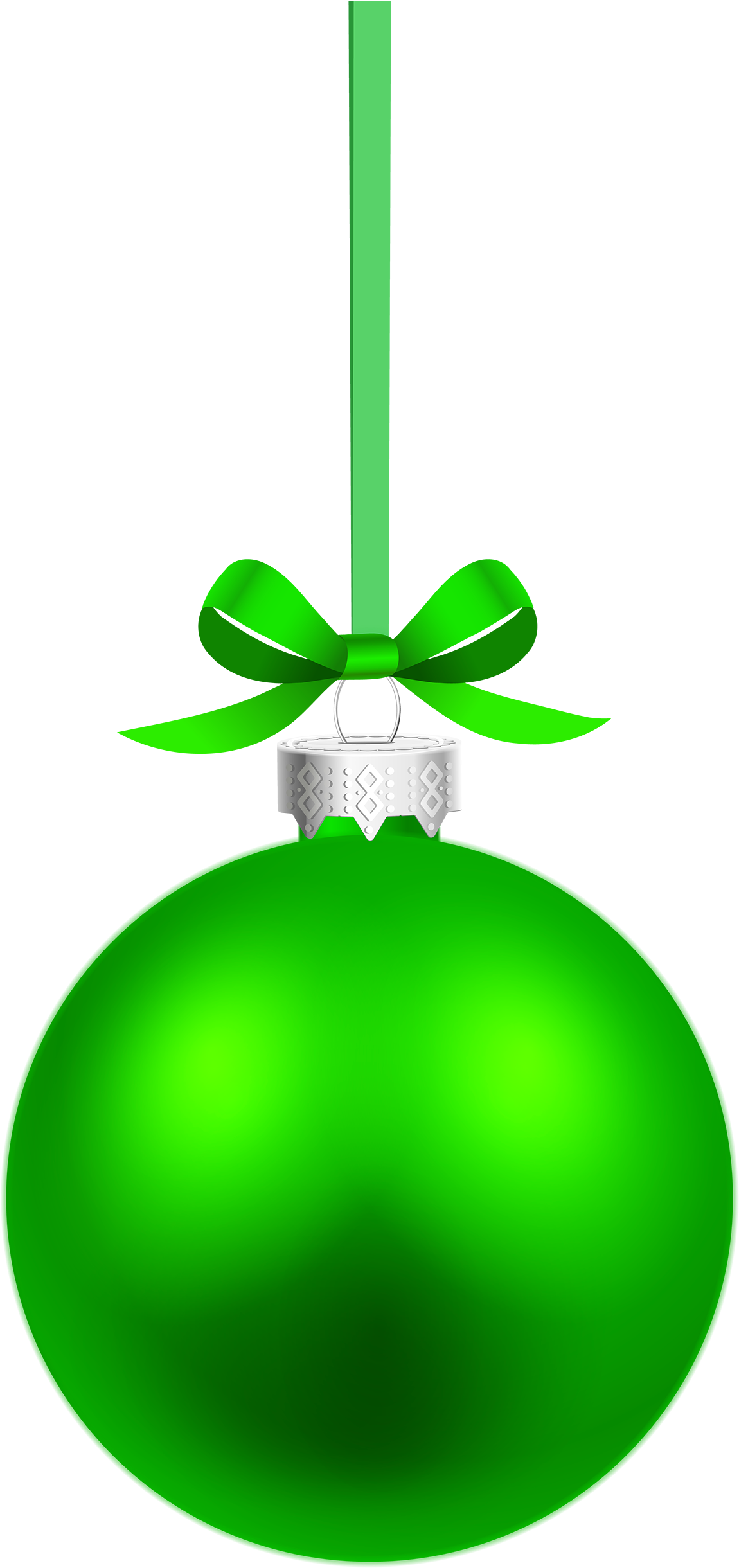 Green Hanging Christmas Ball Png Clipart Green Christmas