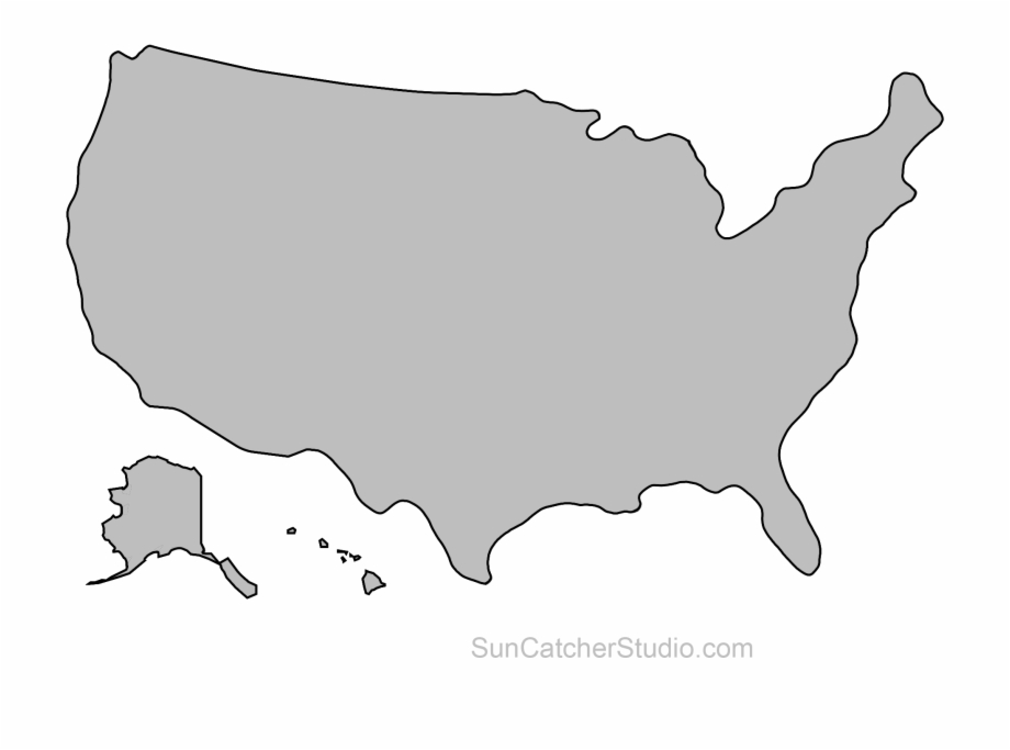 United States Outline State Outline Flying Pig Pallet