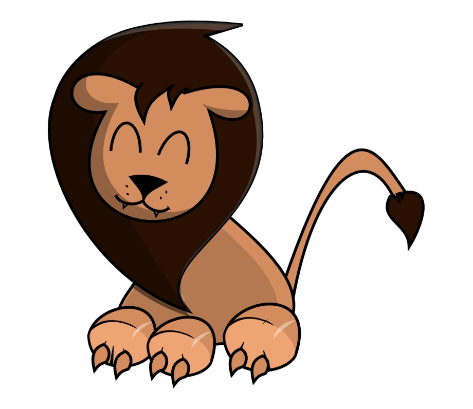 Free Cartoon Lion Clip Art Animated Animal Png
