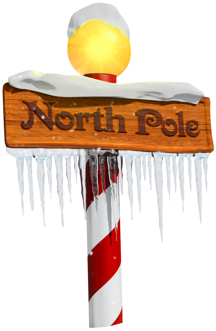 Printable North Pole Sign
