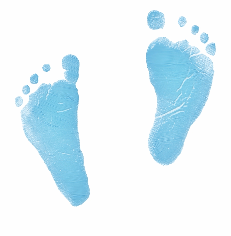 Baby Boy Footprints Png Blue Baby Footprint Png