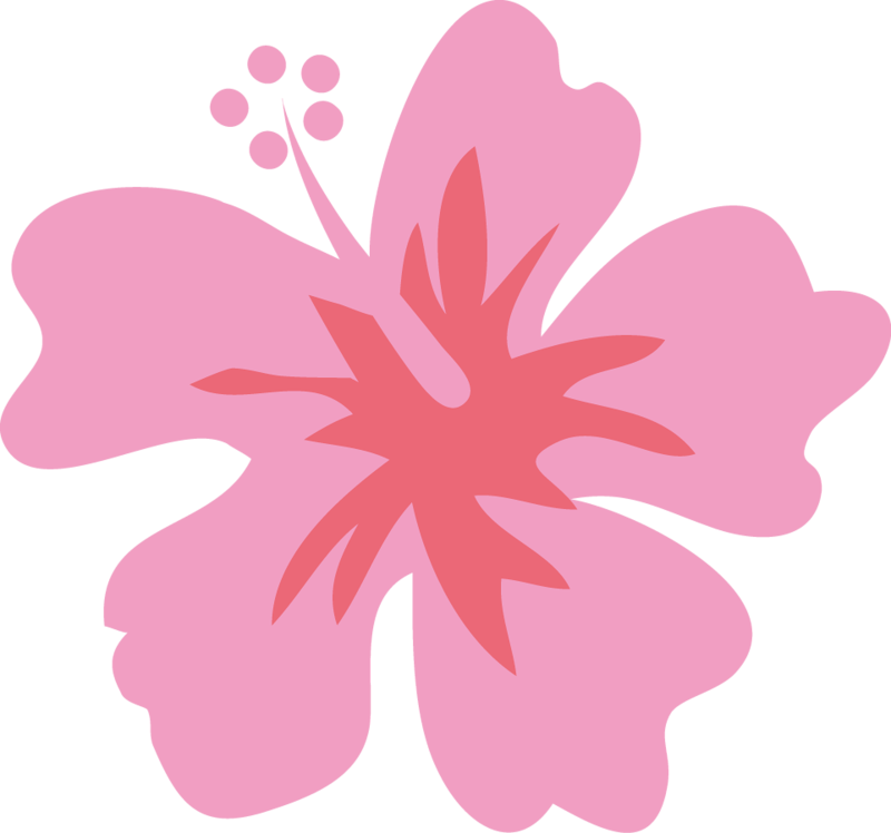 Luau Clipart Flower Hawaiin Flor Moana Png