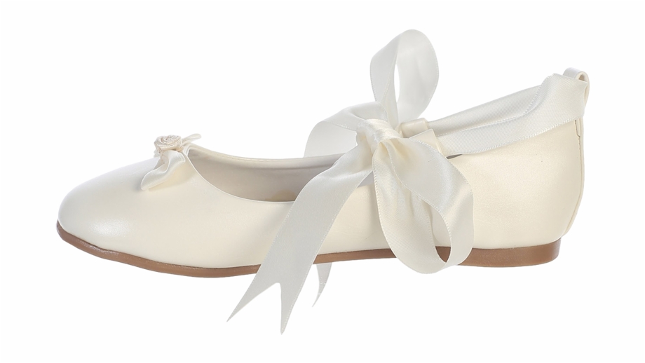 Ballet Flats Ivory Dress Shoes W Satin Ribbon