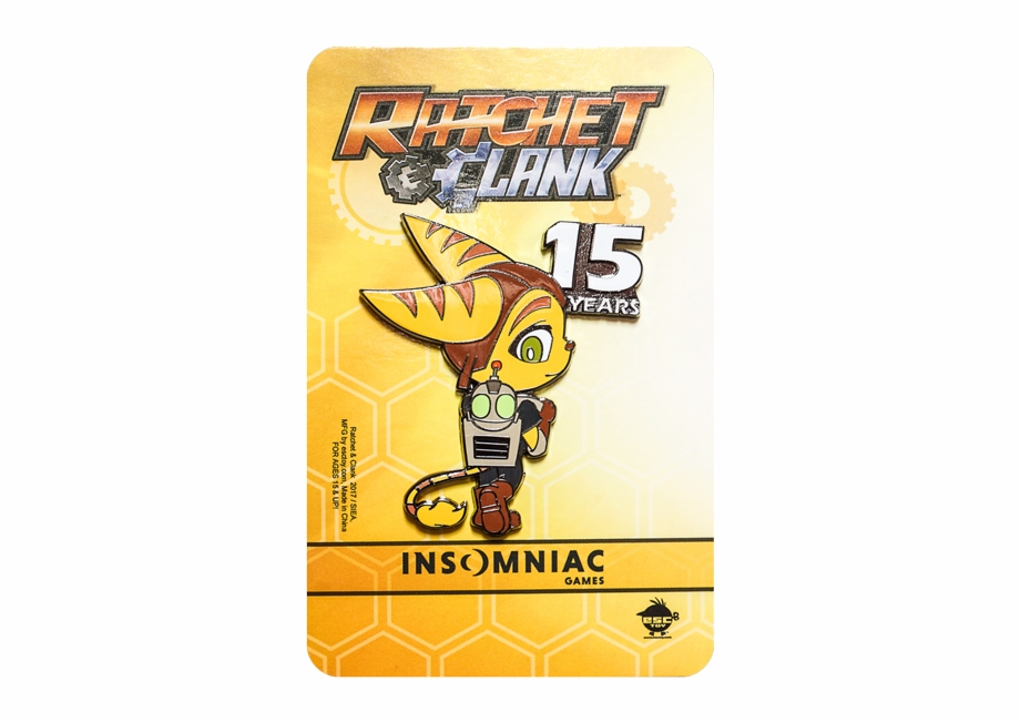 Ratchet Clank 15Th Anniversary Pin Set Ratchet And