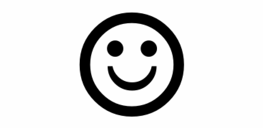 excited face emoticon black and white