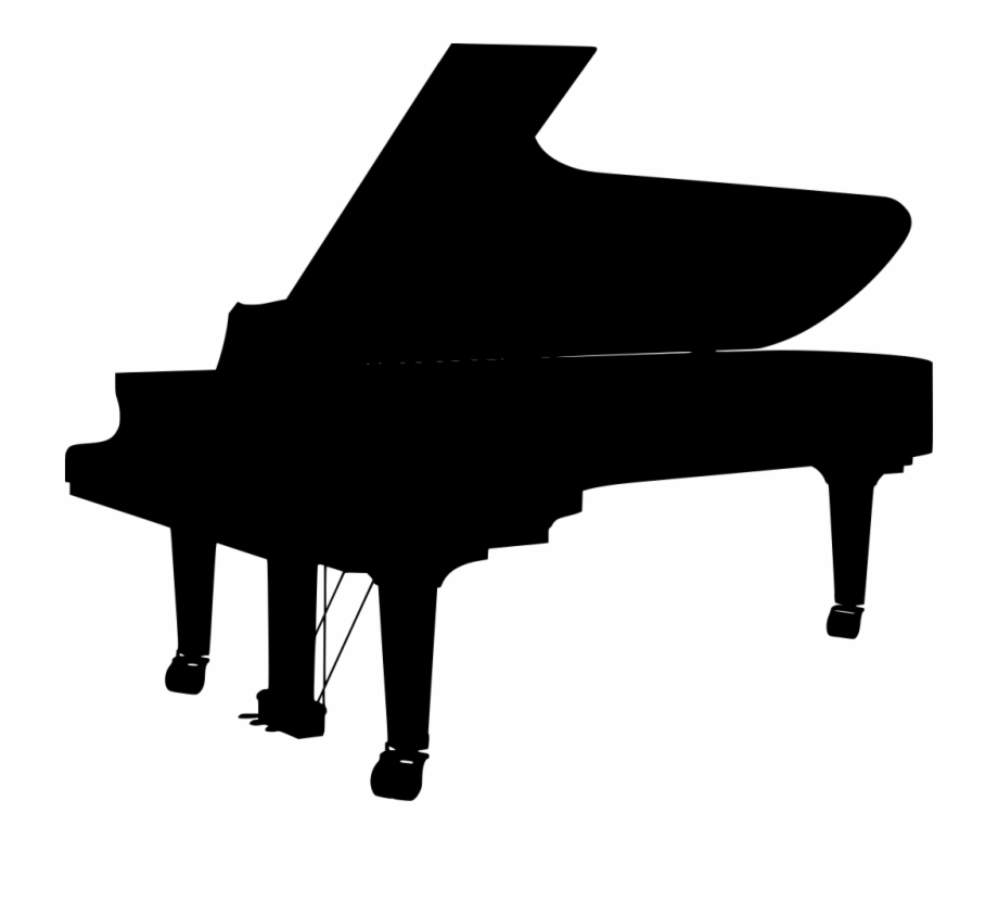 piano silhouette clipart
