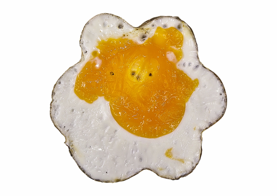 Egg Fried Yolk Protein Baked Crust Eat Delicious