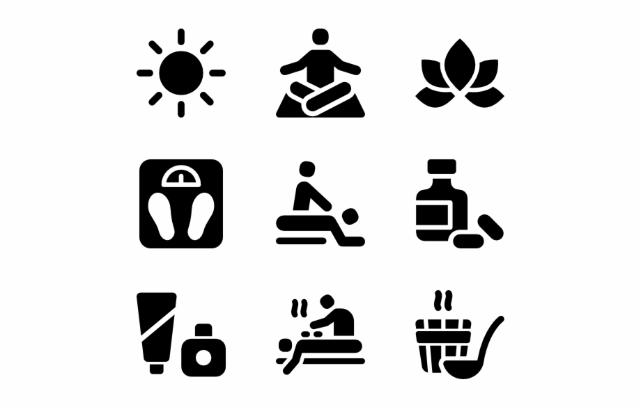 Wellness And Spa Reception Vector Icon