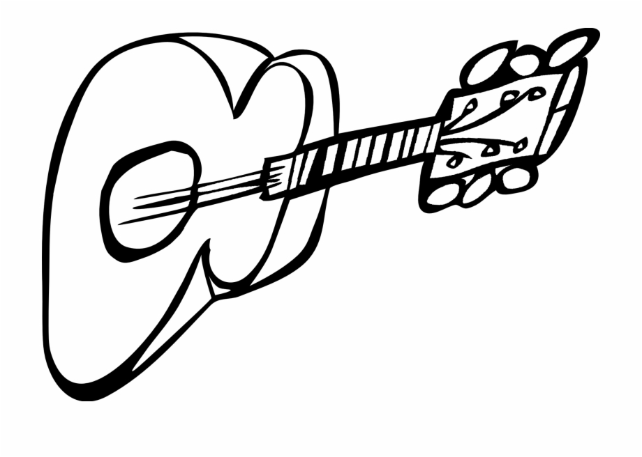Guitar Black And White Electric Guitar Clipart Black