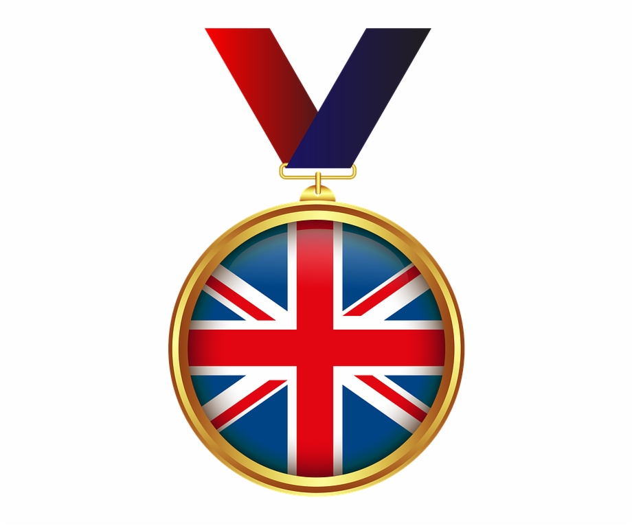 Medal Gold Tape Transparent Background Decoration United Kingdom