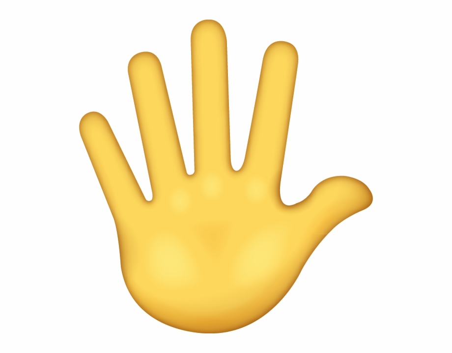 hand emoji high five
