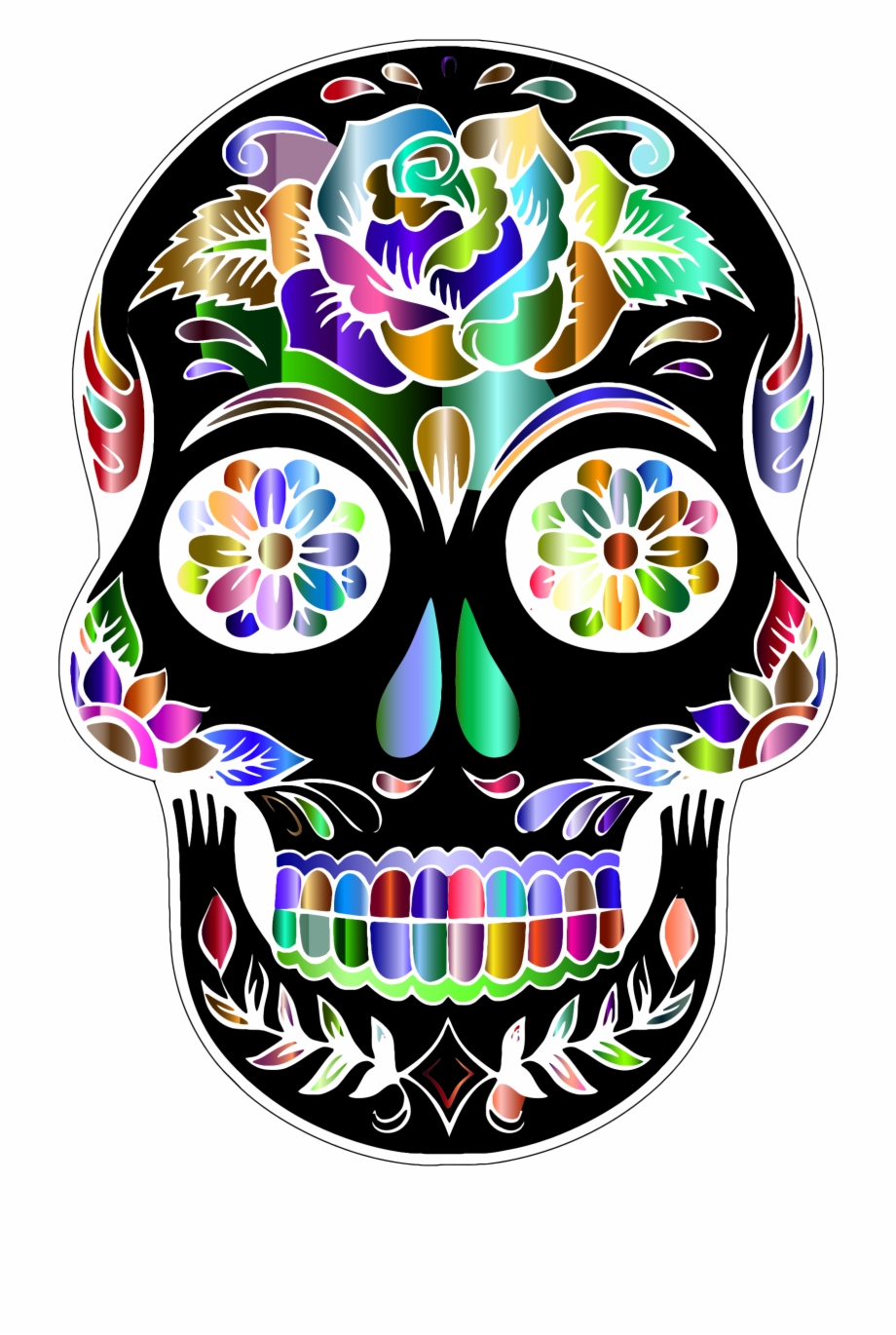 Sugar Skull Transparent Background Day Of The Dead