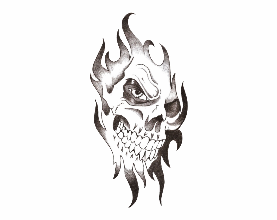 Skull Tattoo And Tribal Design Isolated On White Stock Illustration -  Download Image Now - Human Skull, Abstract, Casual Clothing - iStock