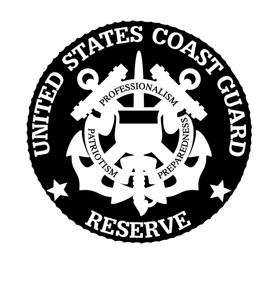 United States Coast Guard Reserve Logo Black And