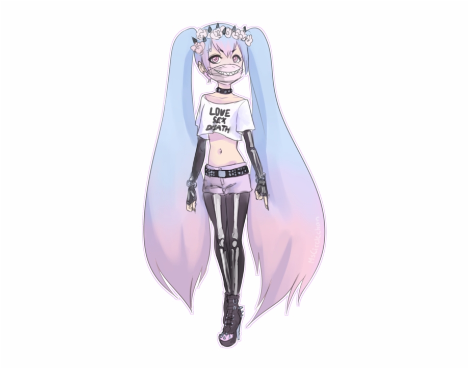 Pastel Goth Anime Girl