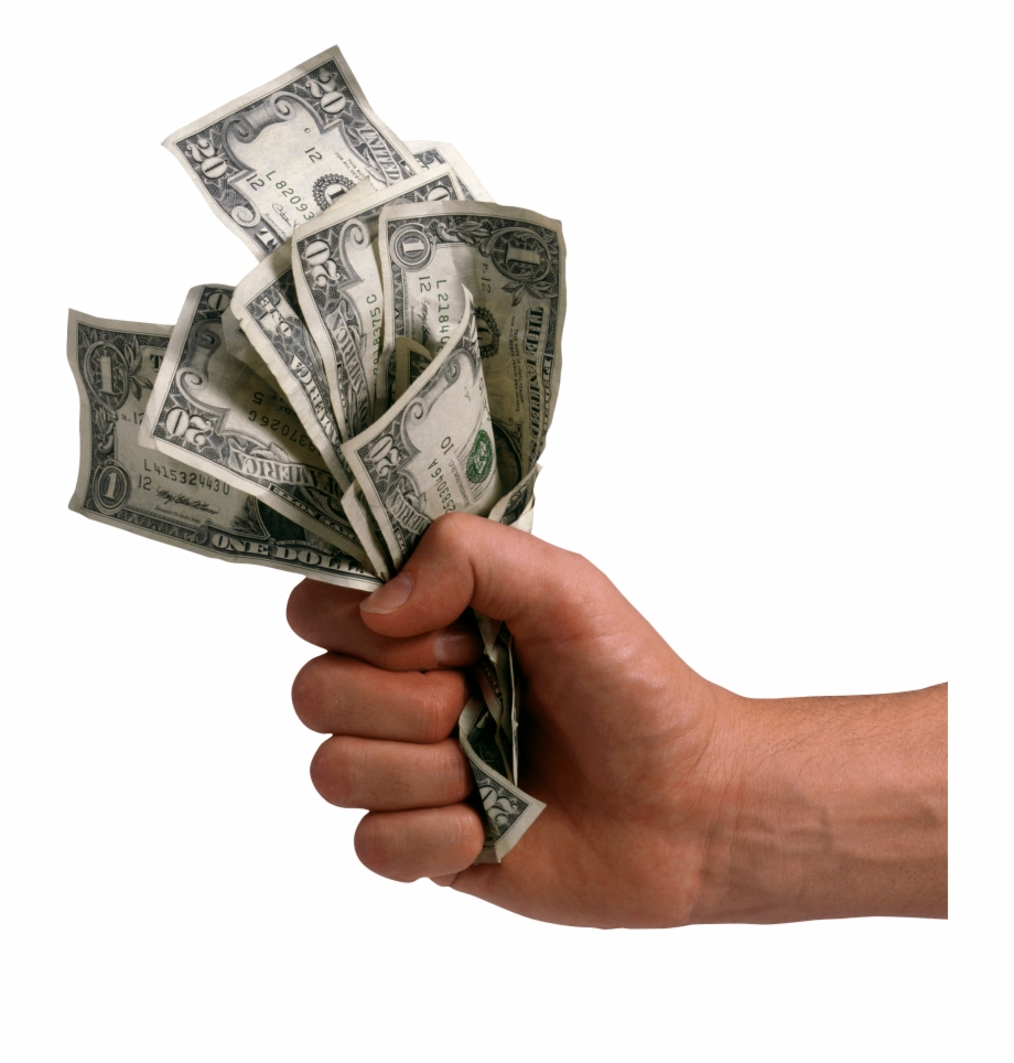 Hand Holding Dollars Money Money Png Transparent