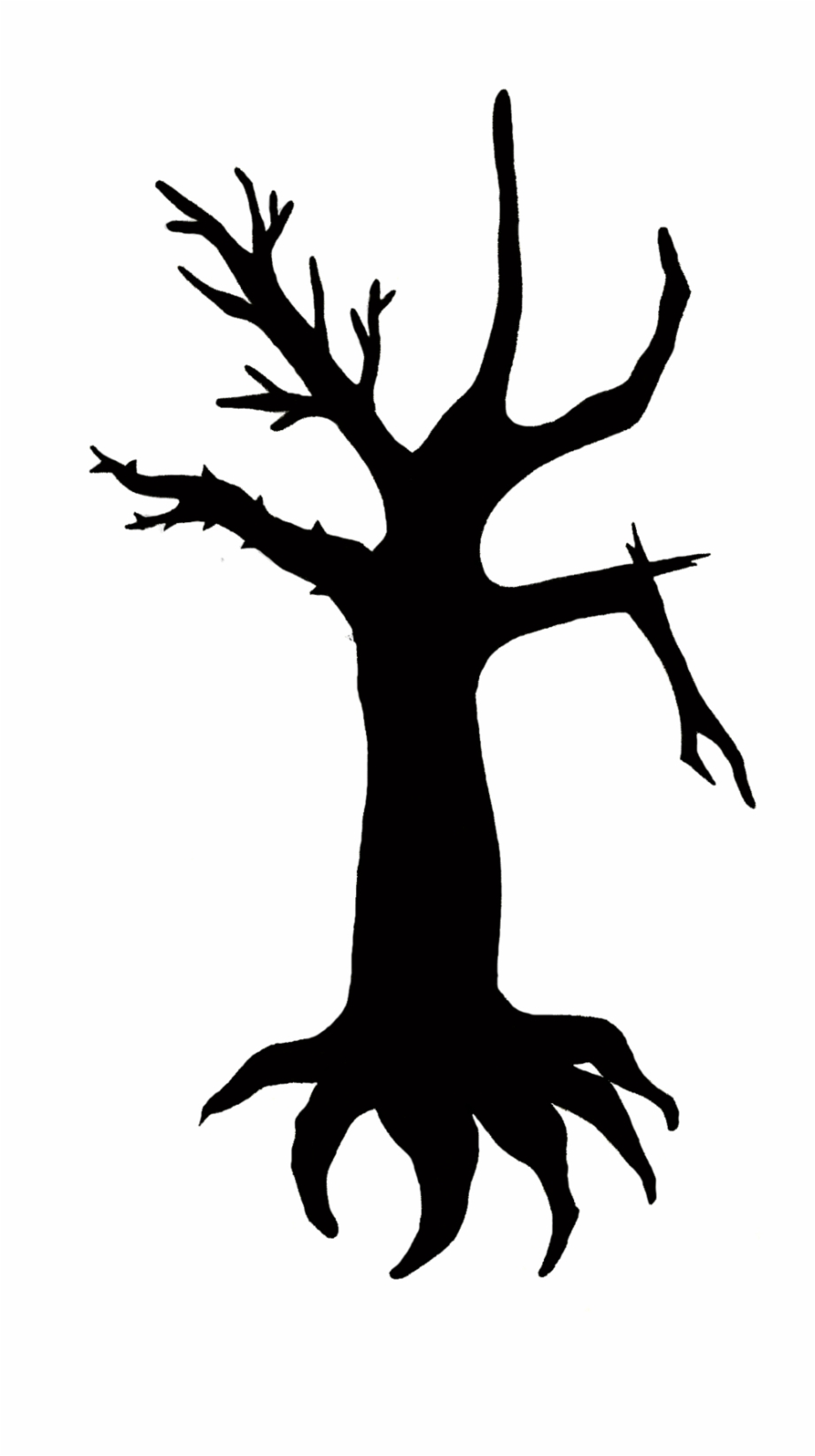 simple tree silhouette tattoo
