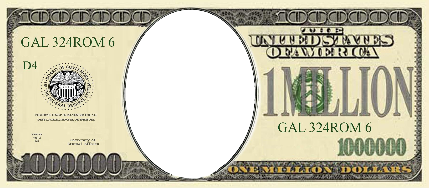 Fake Transparent Images Pluspng 5 00 Dollar Bill