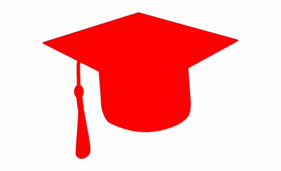 Red Graduation Cap Vector