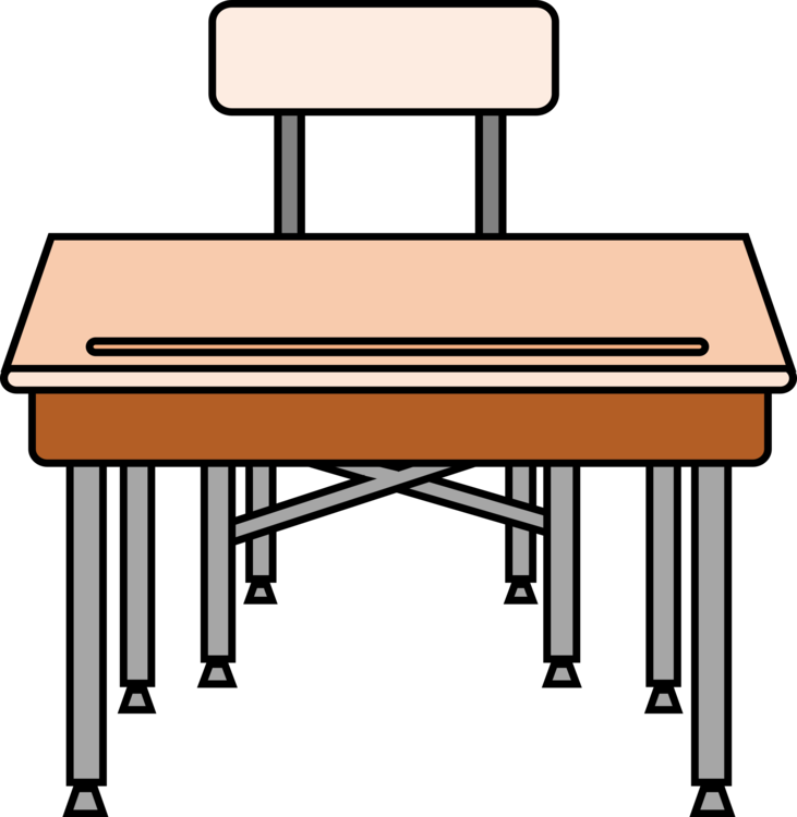 Table Computer Desk Pencil School Desk Clipart