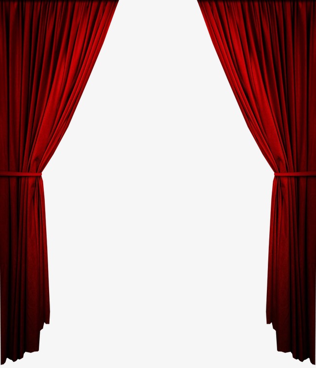hollywood red curtain clip art