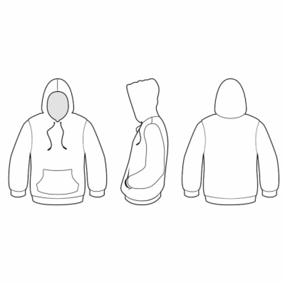 Hoodie Template Png - Clip Art Library
