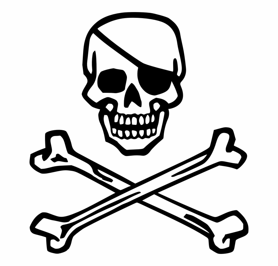 Skull Crossbones Png Skull With Eye Patch