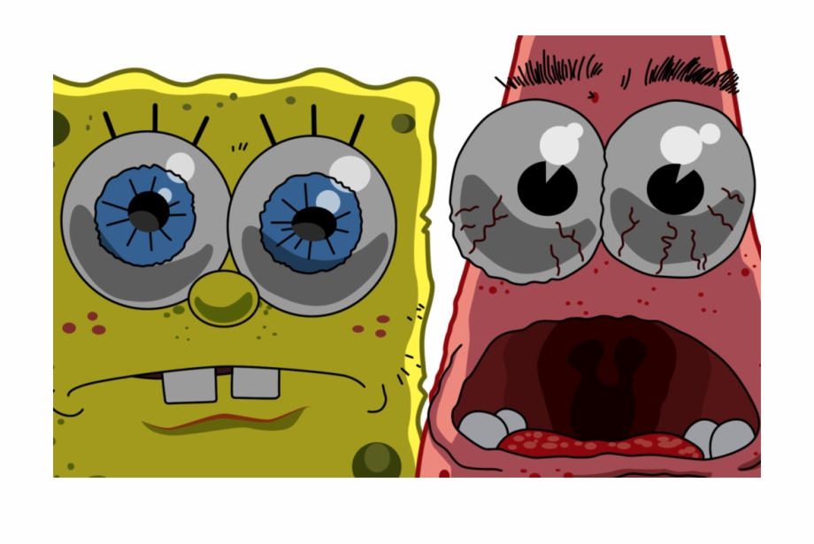 spongebob surprised face