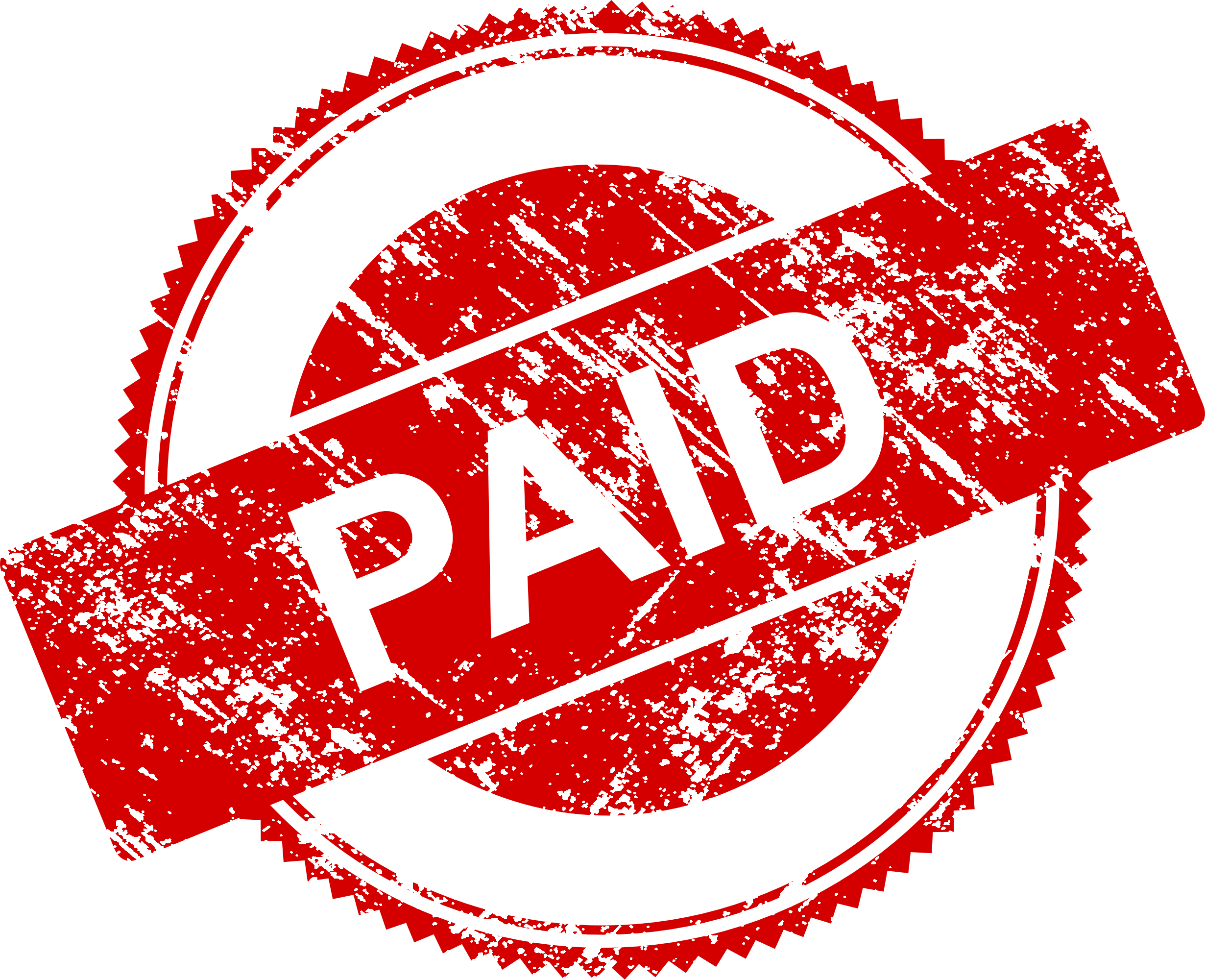 paid in full stamp clipart