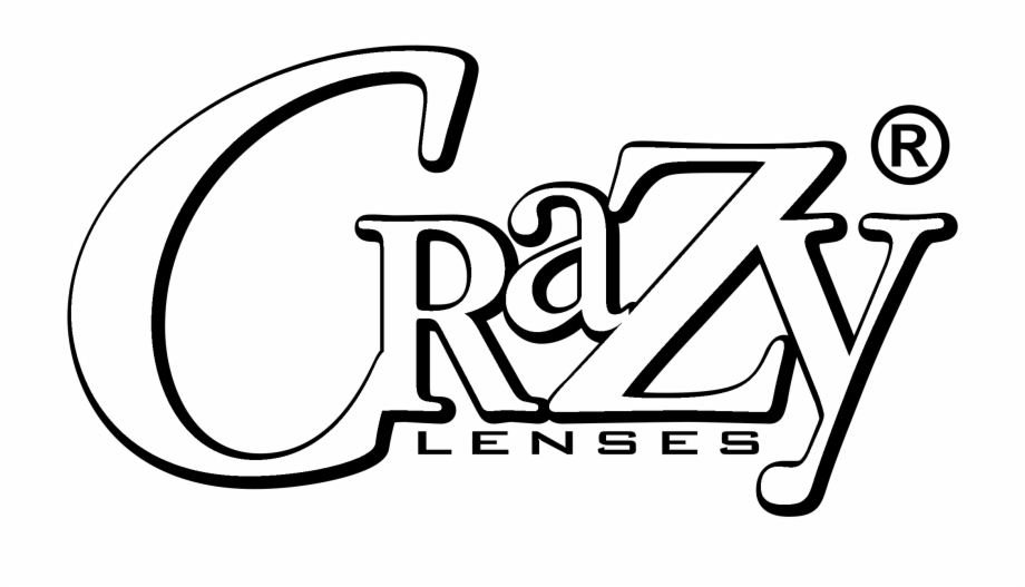 Crazy Lenses Logo Black And White Crazy Logo