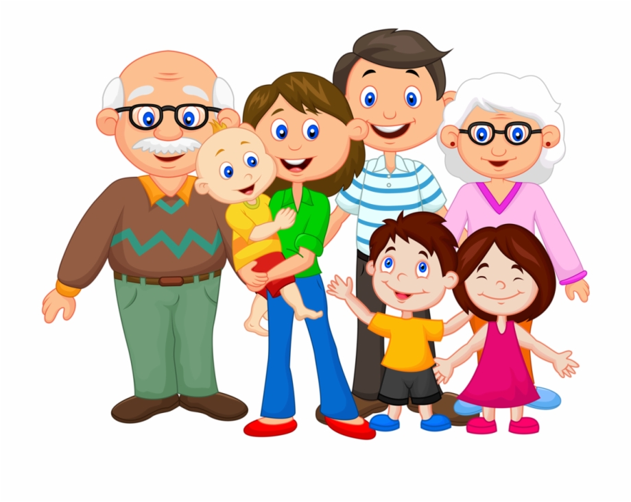 Happy Family Cartoon Png Clipart Of My Family