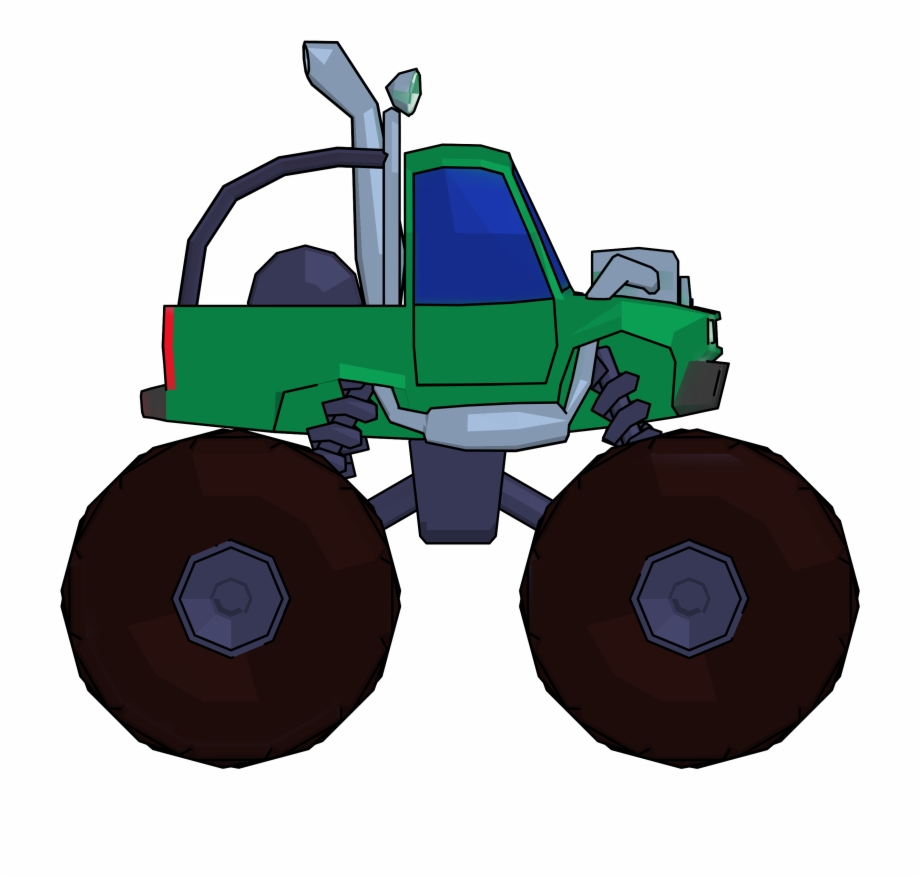 Monster Truck Cartoon Png Clipart Picture Side View